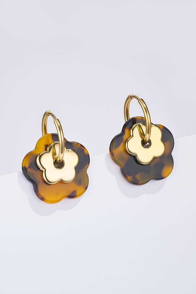Boucles d'oreilles en acier inoxydable 124RX292