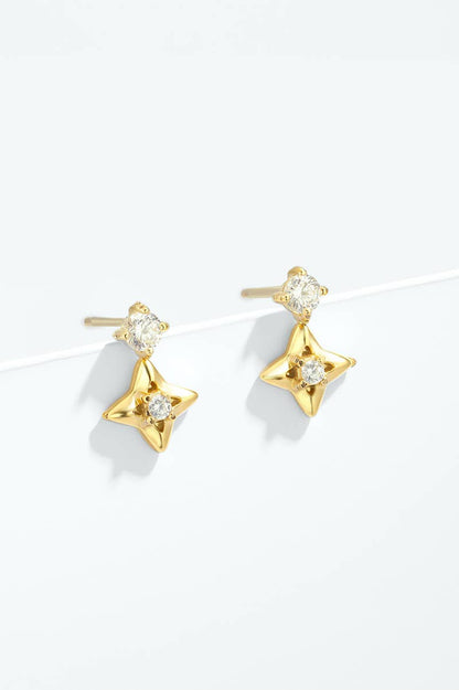 Boucles d'oreilles en acier inoxydable 124AQ618