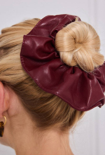 Faux leather scrunchie FQ84