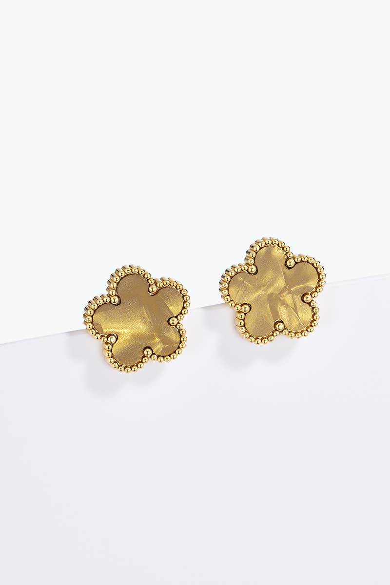 Boucles d'oreilles en acier inoxydable 124AQ001