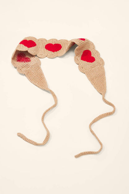 Bandana en crochet cœurs ST361HS