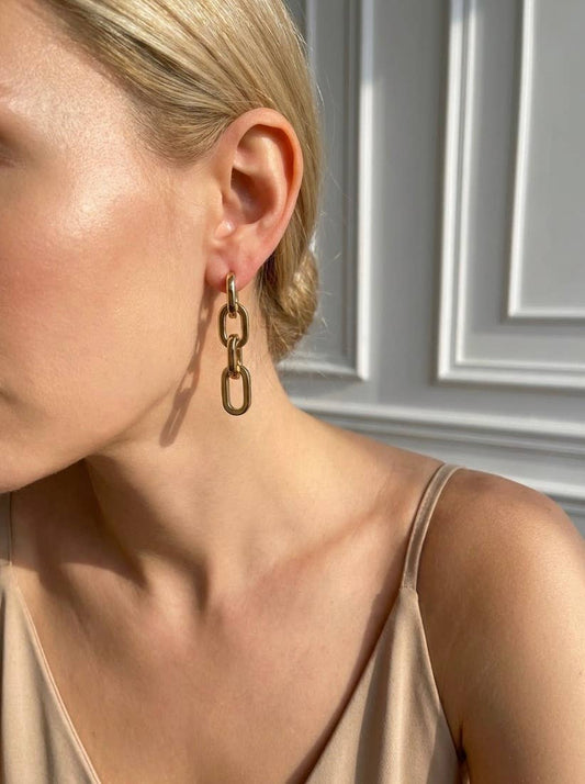 Stainless steel earrings 124AQ575