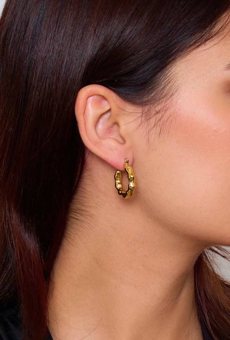 Boucles d'oreilles créoles en acier inoxydable 124AQ120