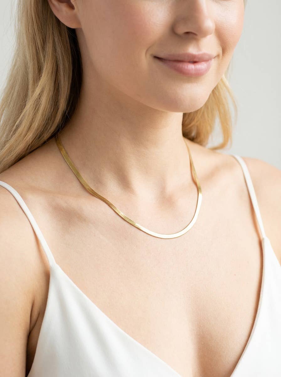 Stainless steel snake necklace 224AQ09