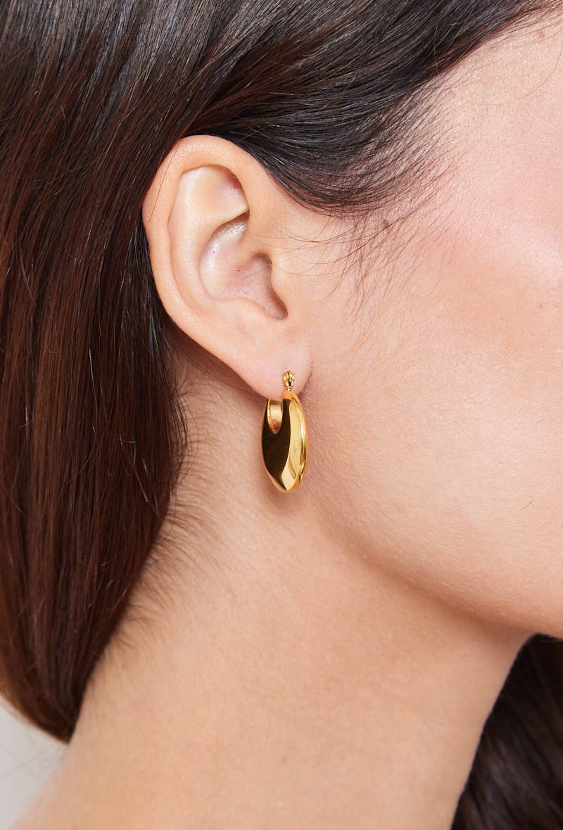 Boucles d'oreilles en acier inoxydable 124DY59