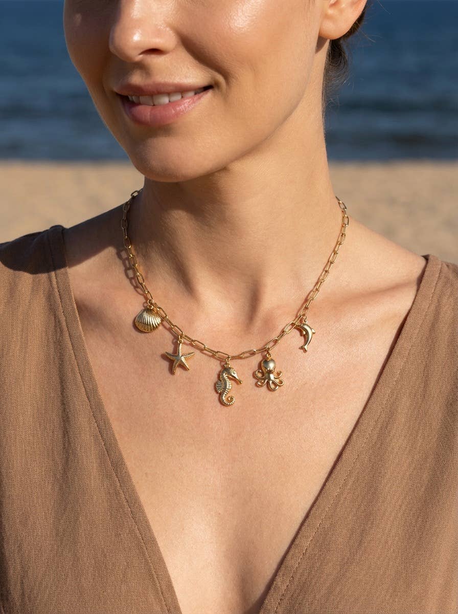 224AQ282 stainless steel chain necklace