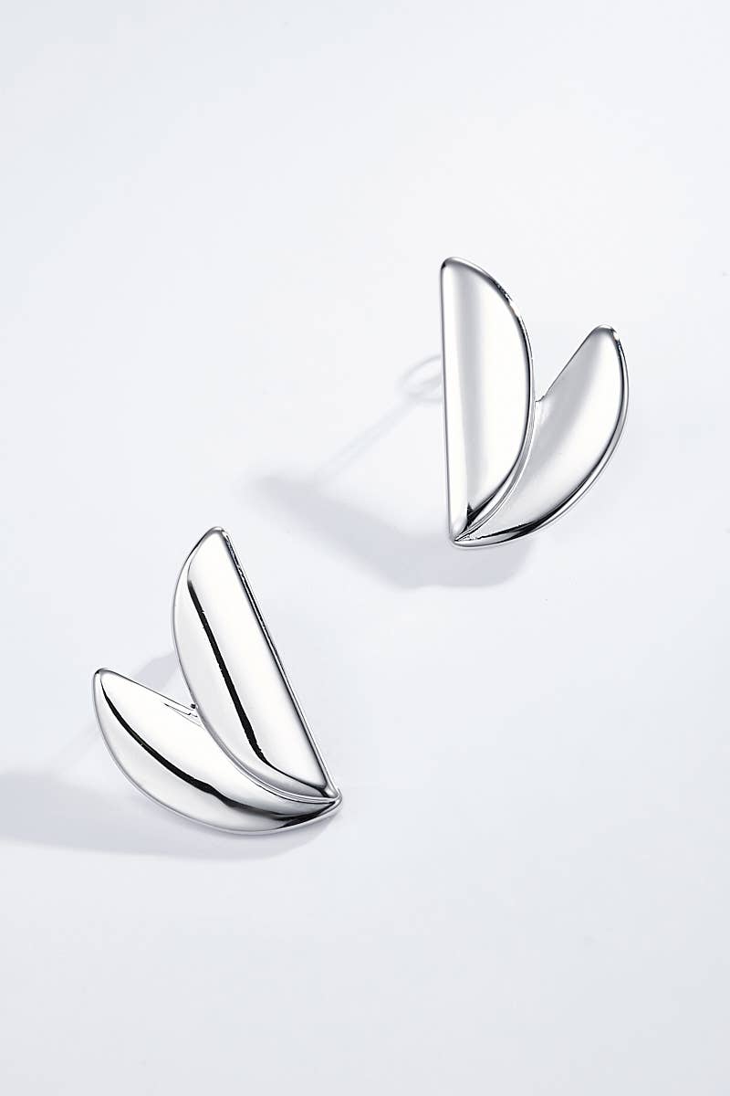 Boucles d'oreilles en acier inoxydable 124AQ257