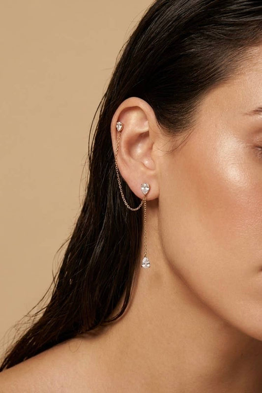 Boucles d'oreille en acier inoxydable 124AQ728
