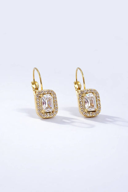 Stainless steel rhinestone earrings 124AQ14