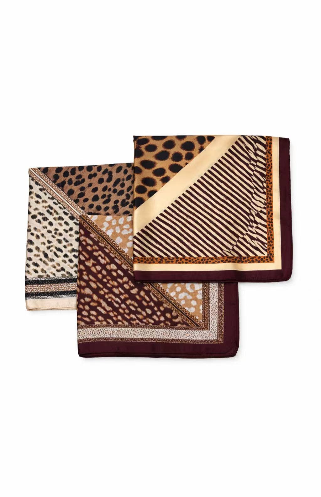 Patterned scarf 65 X 65 CM FL351DF