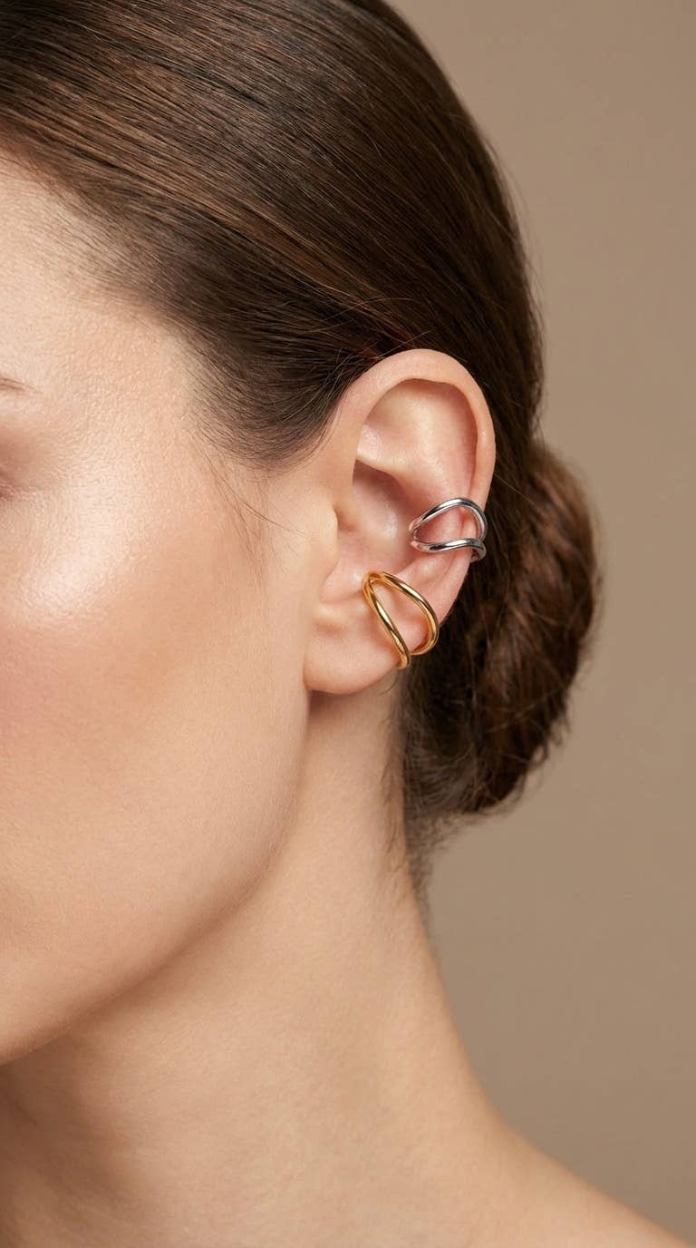 Earcuffs en acier inoxydable 124AQ533