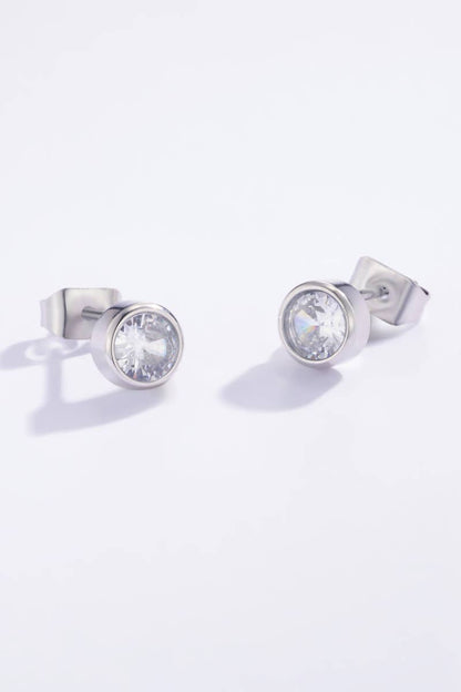 Boucles D'Oreilles Puces En Acier Inoxydable 124AQ121N129