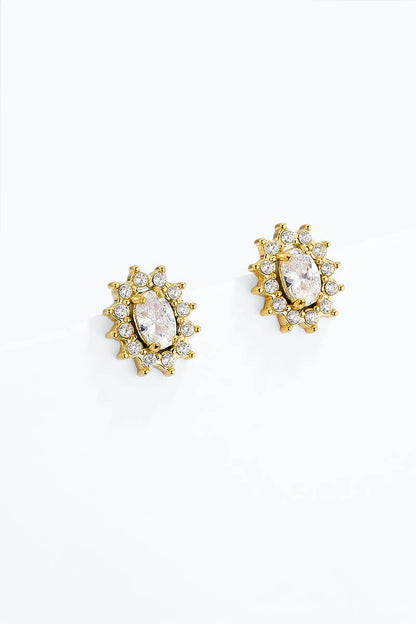 Boucles d'oreille en acier inoxydable 124AQ757