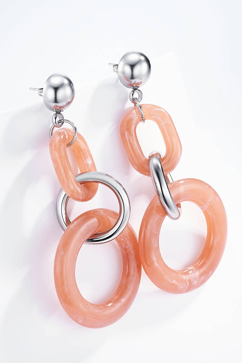 124CP01 stainless steel earrings