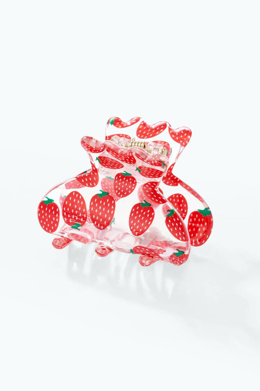 Transparent fruit hair clip 4cm YH148LY