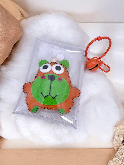 Plush keychain with bell JSG55