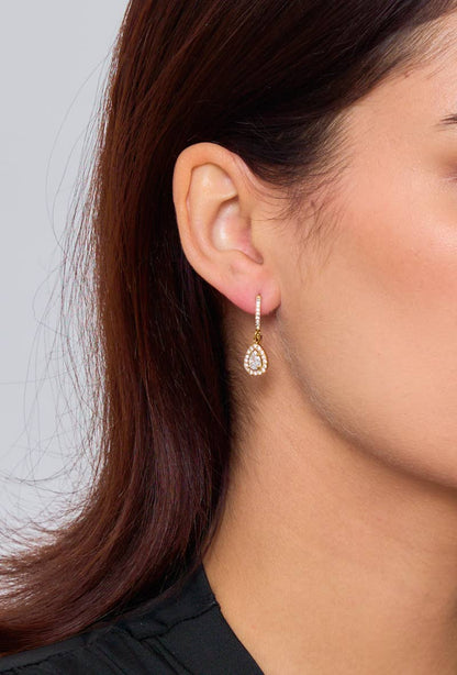 Rhinestone hoop earrings 124AQ48