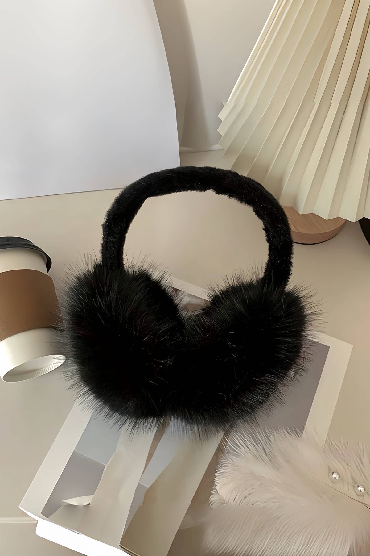 Cache-oreilles en fausse fourrure CC02
