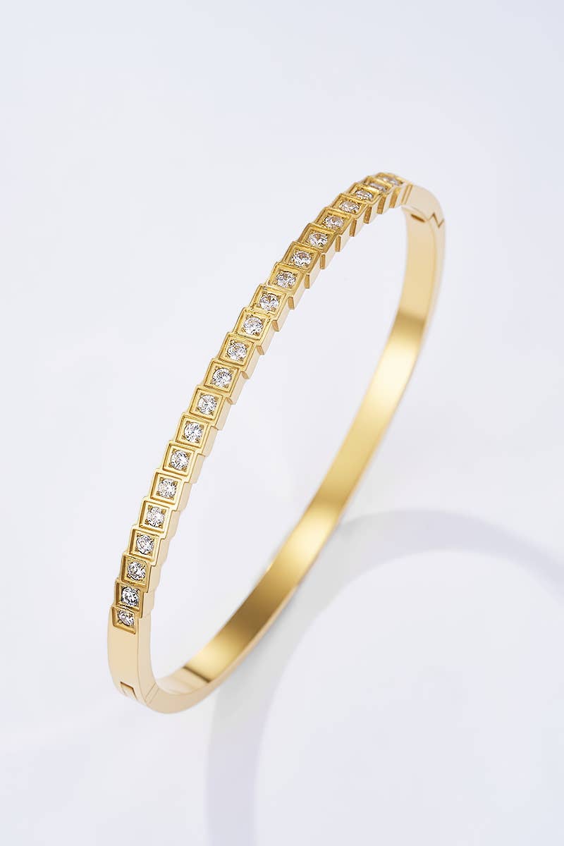 Bracelet jonc en acier inoxydable 324AQ303