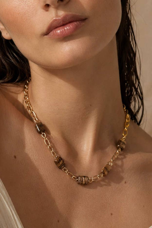 Collier chaîne en acier inoxydable 224AQ353