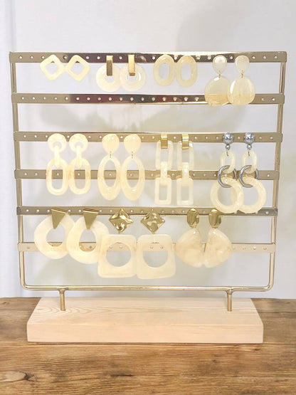 Set de boucles d'oreilles en acier inoxydable SET81