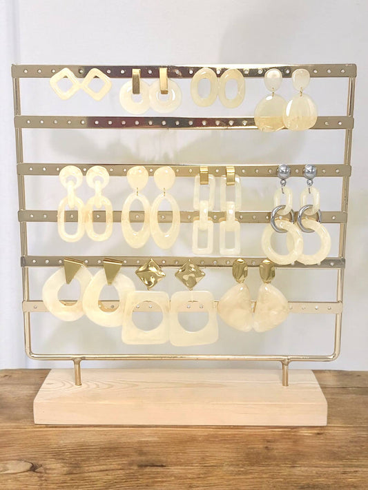 Set de boucles d'oreilles en acier inoxydable SET81