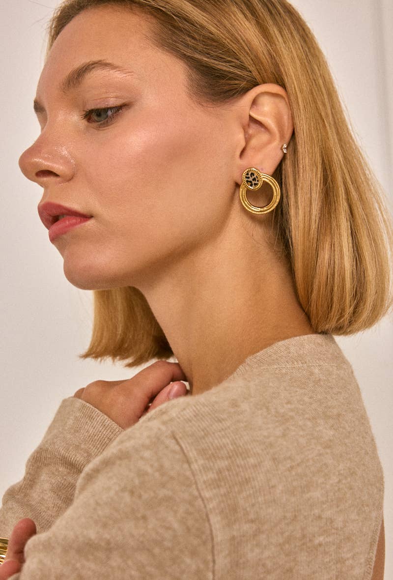 Stainless steel earrings 124RX199