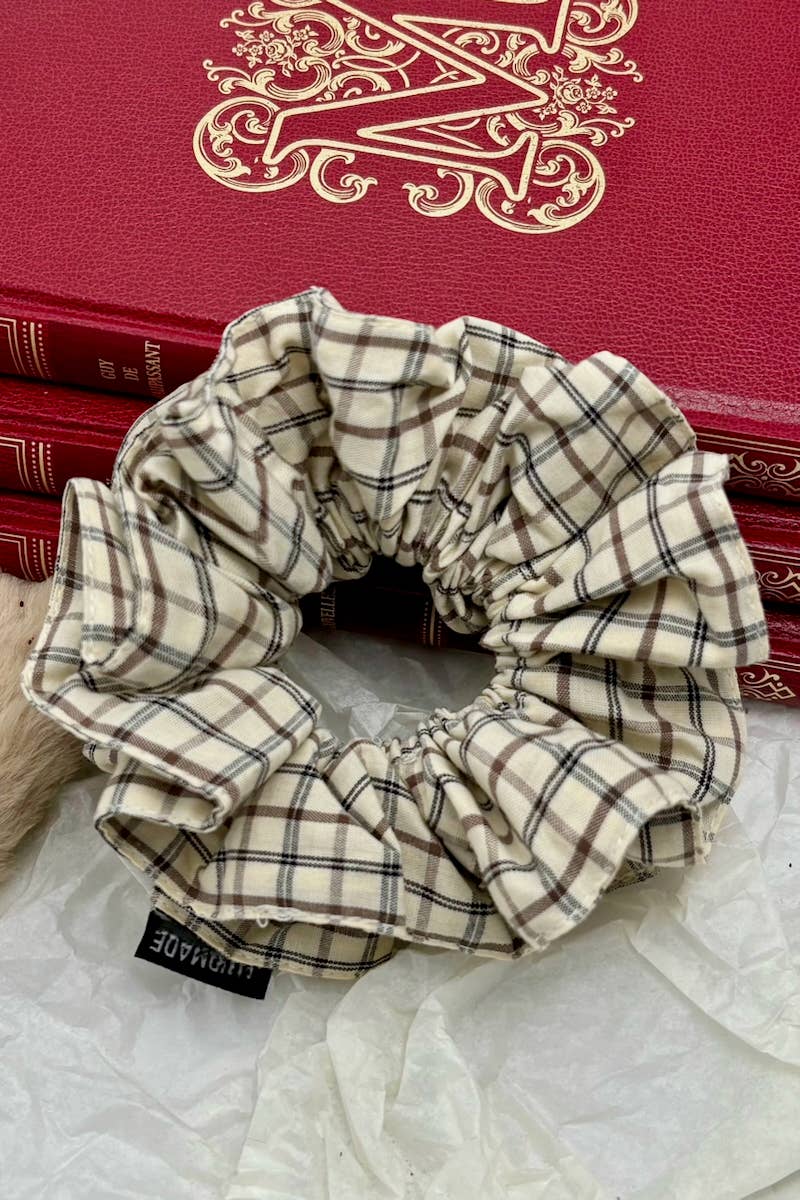 Plaid Scrunchie FQ89
