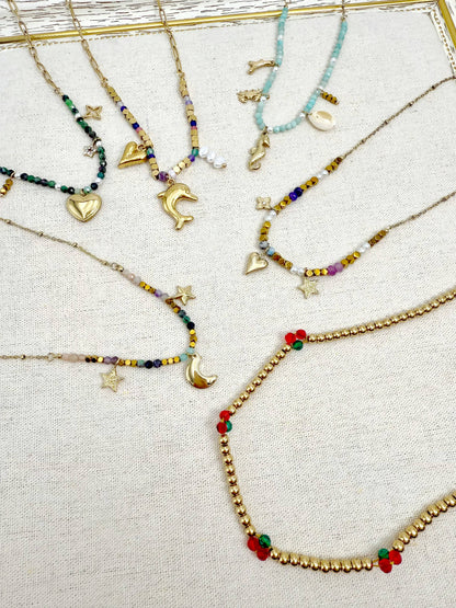 Set de 6 colliers en acier inoxydable SET282