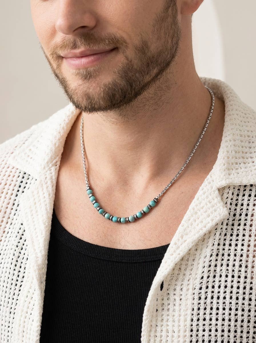 Collier HOMME en acier inoxydable 324OP027AQ