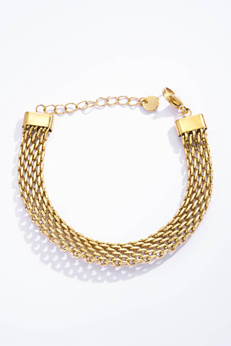 324RX19 Stainless steel chain bracelet