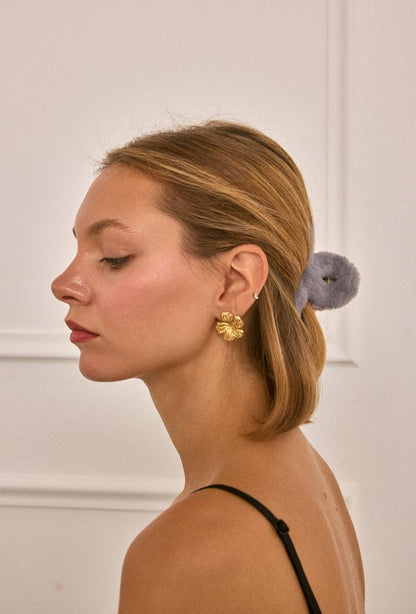 Pince à cheveux fausse fourrure YH202YJ