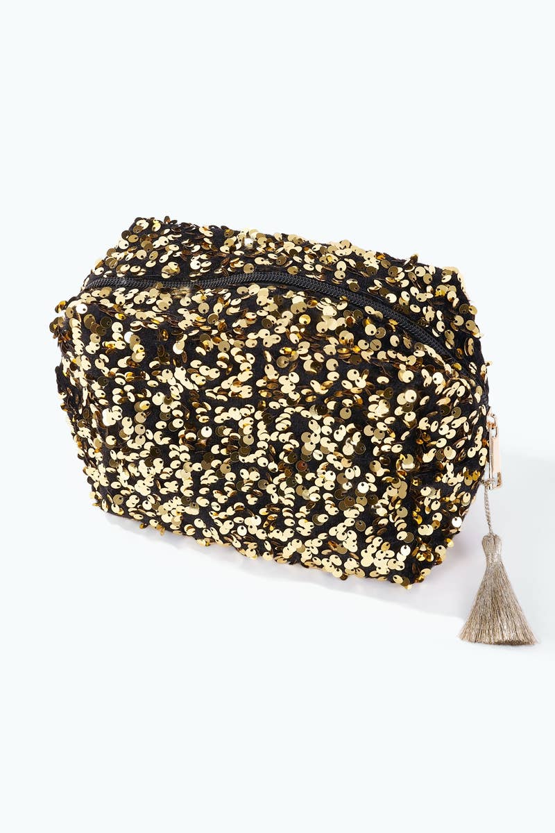 CY45 sequin makeup bag