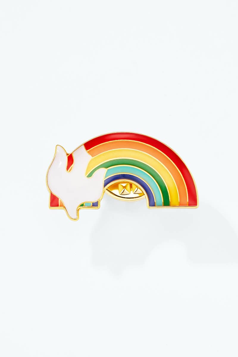 Rainbow resin pin BHY136XC