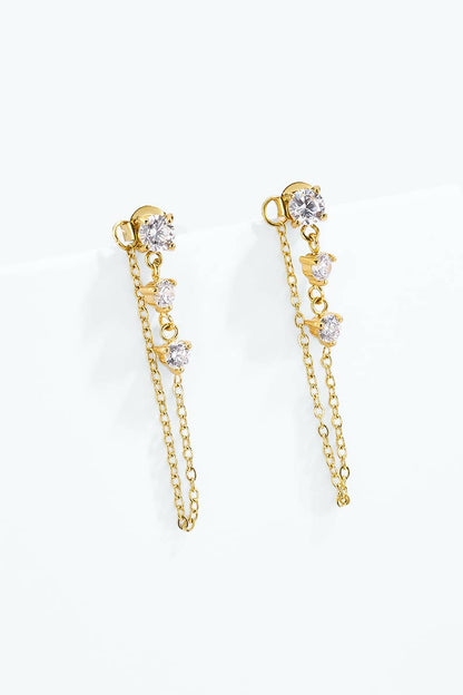 Boucles d'oreilles en acier inoxydable 124AQ668
