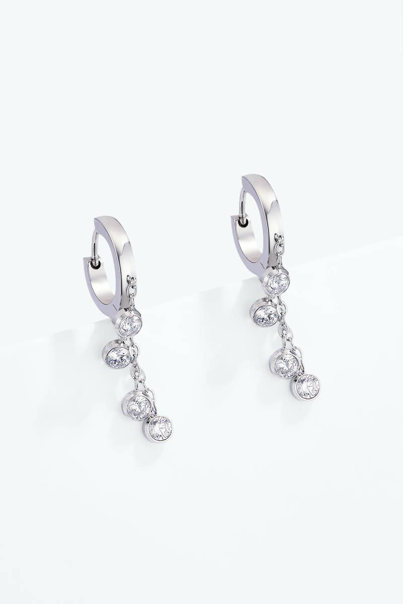 Stainless steel earrings 124AQ795