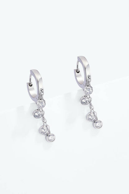 Stainless steel earrings 124AQ795