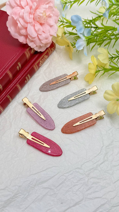 Glitter hair clips 6x2cm BRT200ZN