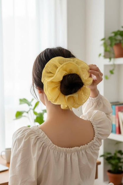 Ruffled scrunchie 20cm FQ41