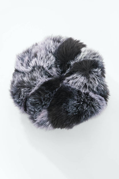 Leopard faux fur scrunchie FQ9YJ