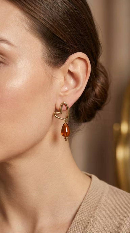 Stainless steel earrings 124RX237