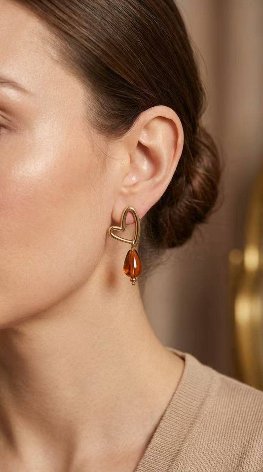 Boucles d'oreille en acier inoxydable 124RX237