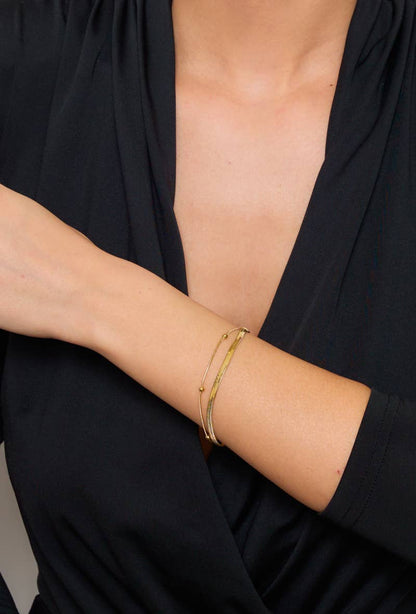 Bracelet double en acier inoxydable 324AQ08
