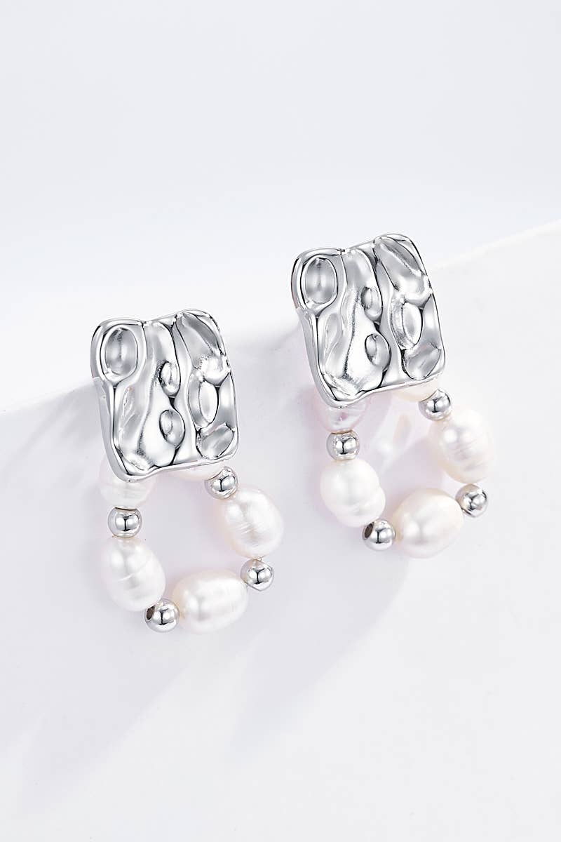 Boucles d'oreilles en acier inoxydable 124AQ245