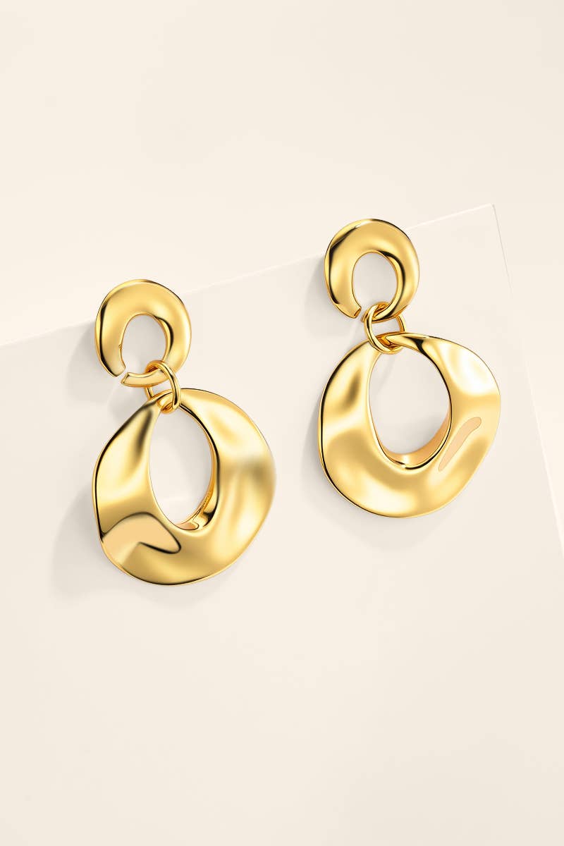 Stainless steel hoop earrings 124AQ787