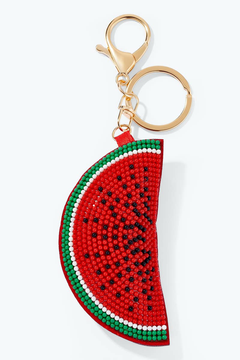 Watermelon seed bead keychain PC162SY