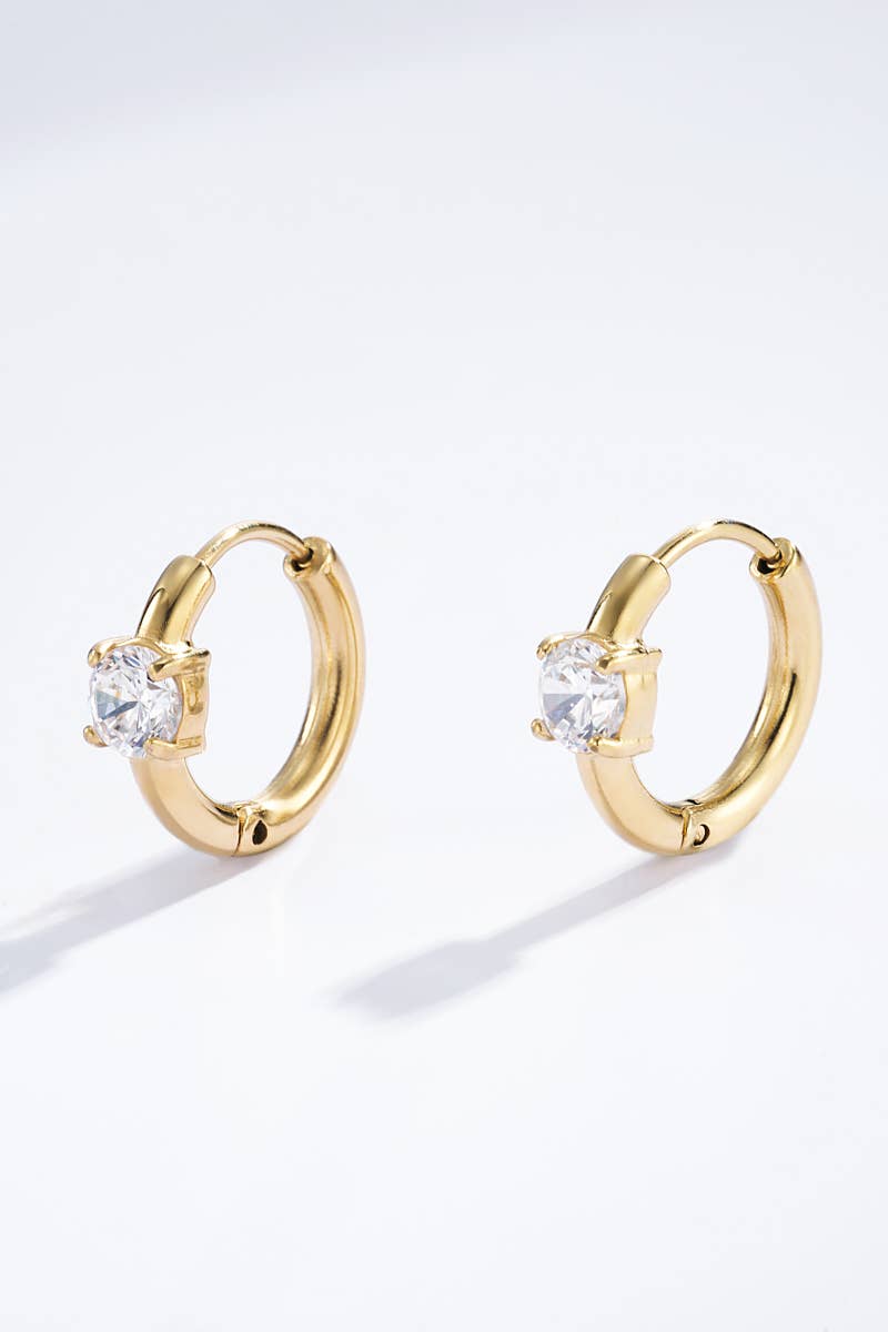 Boucles d'oreilles en acier inoxydable 124AQ333