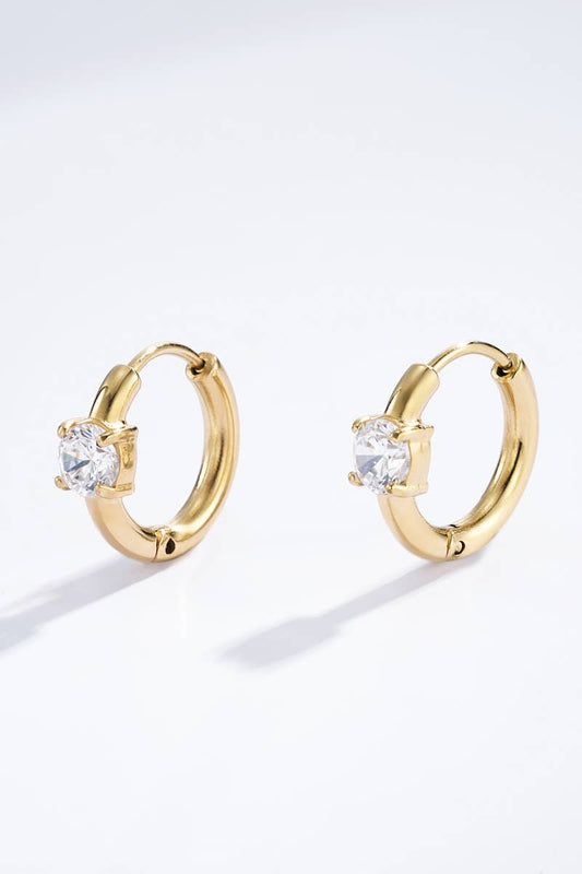 Boucles d'oreilles en acier inoxydable 124AQ333