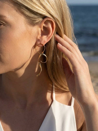Boucles d'oreilles en acier inoxydable 124AQ649