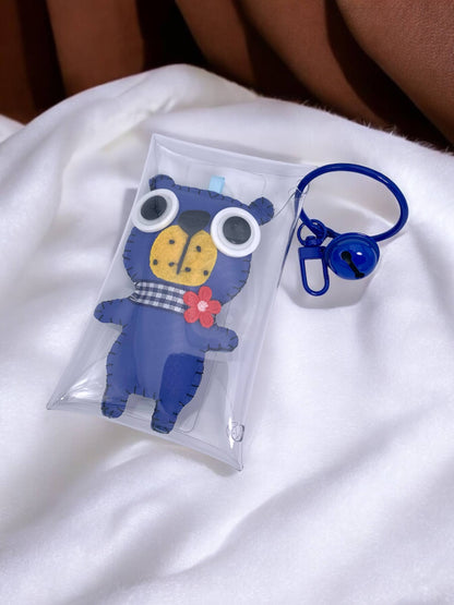 Porte-clé peluche avec clochette JSG34